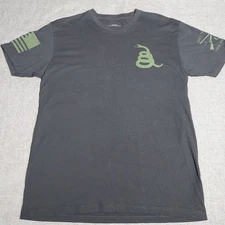 Grunt Style T Shirt Mens Large Coiled Rattler Black Short Sleeve