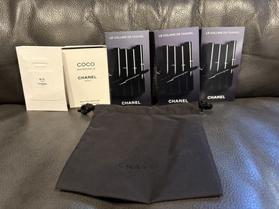 Chanel 5 Samples, 1x Pouch, 3x Noir Black Mascara And 2x Perfume NIP