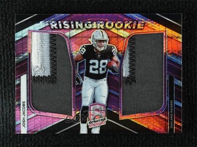 2019 Spectra Rising Rookie Materials Neon Pink Prizm 8/15 Josh Jacobs RC 1q7k