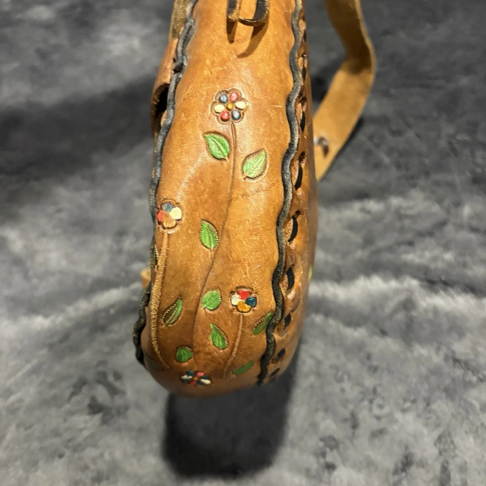 Bolso Bandolera Mediano Bolso Boho Hippy Bolso Bandolera Mediano Años 50 60 70 Toold a Mano Foto 4 de 4