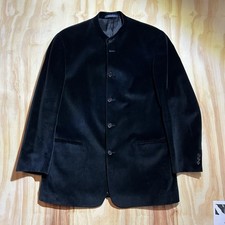 Zeidler  Zeidler Four Button Black Velvet Formal Jacket Men's Size 44 Long