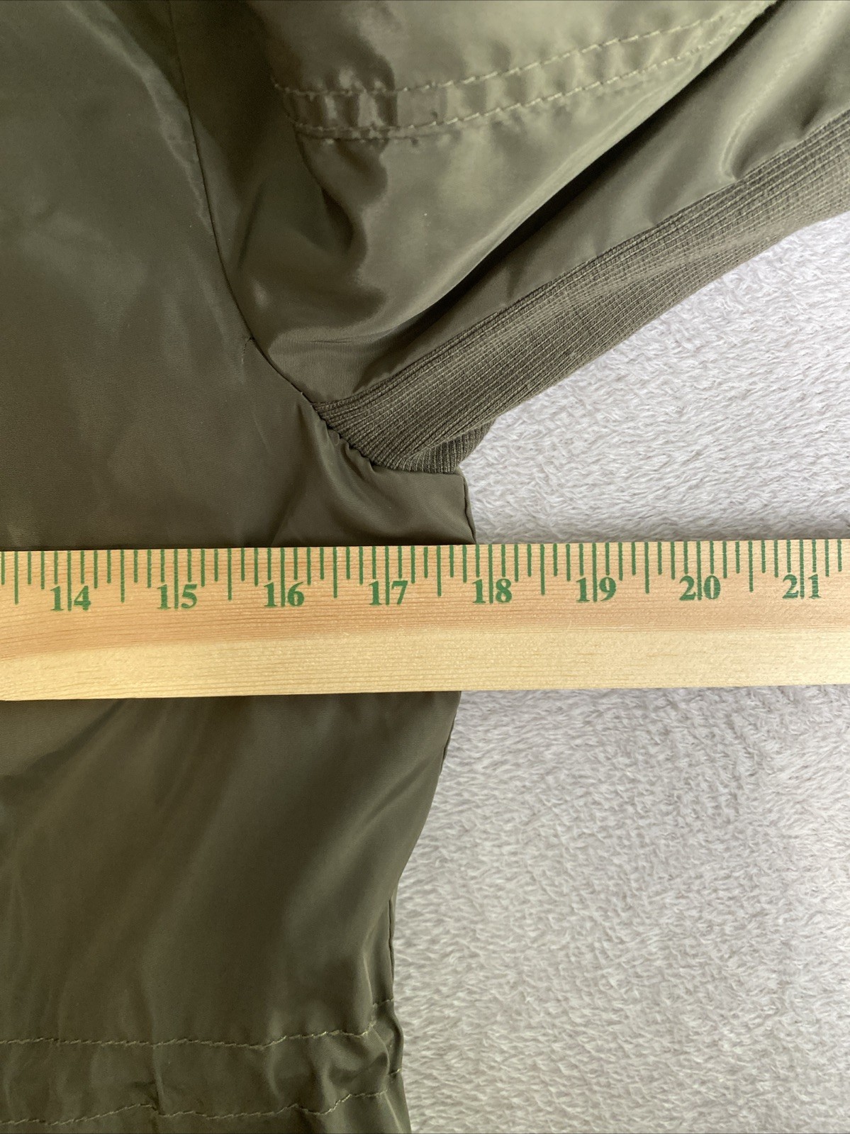 Sebby Collection Raincoat Jacket Soft-Shell Green… - image 7