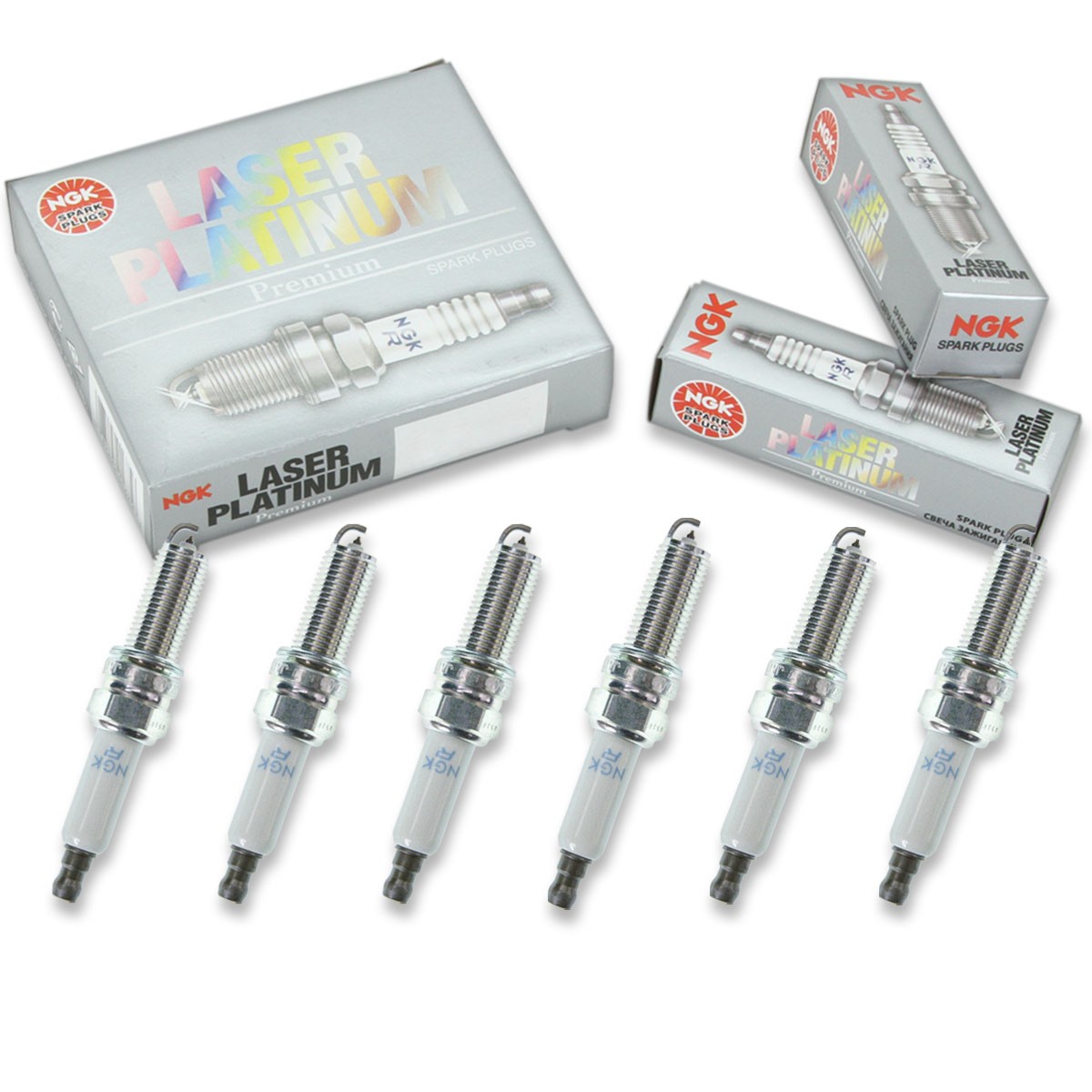 6 pcs NGK Laser Platinum Spark Plugs for 2007-2008 Dodge Sprinter 3500 3.5L la