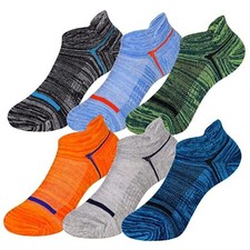 Kids Boys Ankle Socks Low Cut Athletic Cotton Sport 9-13 Years Multi Color