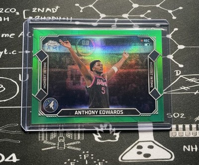 2025-26 Topps Chrome - Anthony Edwards #151 Green Refractor  71/99