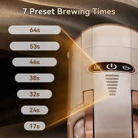 HIBREW H2B 5-in-1 Pod Coffee Maker White Kcup/Nes/DG/Espresso Powder