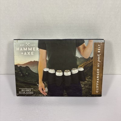 Hammer + Axe Cliffhanger 6-Pack Belt  Holder W/Bottle Opener