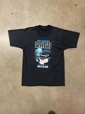 Vintage 1993 3rd Annual Las Vegas Hockey Classic NHL Mens Black Graphic Shirt L