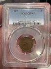 1869 1C Indian Head Penny Cent - PCGS XF45