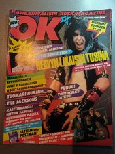 W.A.S.P. MICHAEL JACKSON, DAVID BOWIE in magazine Finland 1984. RARE!!