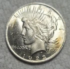 1923 Peace Silver Dollar. Estimated Uncirculated Mint State 64. Video M0071.