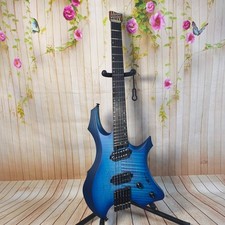 Fan Fret 6-String Headless Electric Guitar, Compact Travel Portable