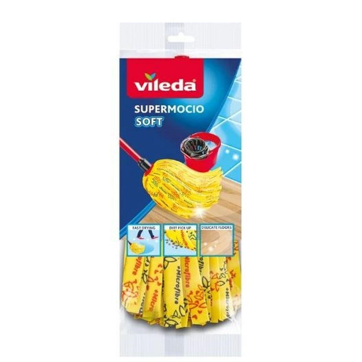 Mocio Vileda Soft Ricambio Giallo - Pulizia Rapida e Sicura 1 pz