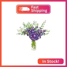eflowerwholesale - Premium Cut Purple Orchids Support Small Business Blue, 20
