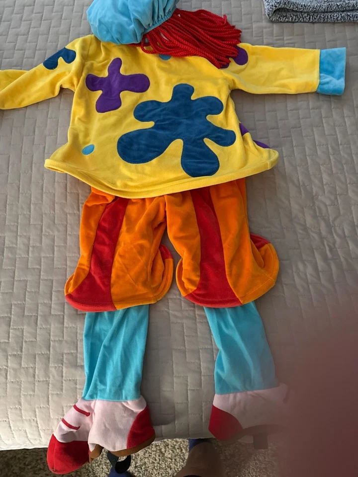 Disney Store Kids XS 4 5 JOJO CIRCUS CLOWN Halloween Costume Complete - Image 4 of 4