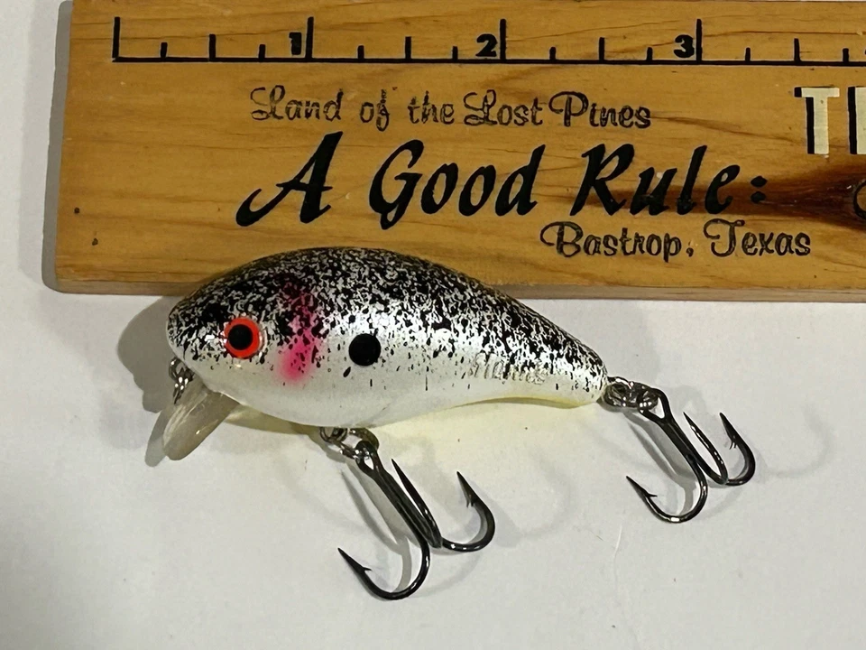 Mann's Vintage Baby 1-Minus Lure Single Stamped: Pearl Shad Splatter-Back - Image 2 of 4