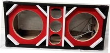 Bass Rockers 10" Brazilian Style Chuchera Speaker Box for Two 10" Speakers & 