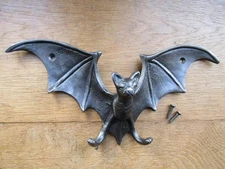 Rustic iron Hook Wall Hanging Bat Flying Hook Hanger Gothic decor Halloween