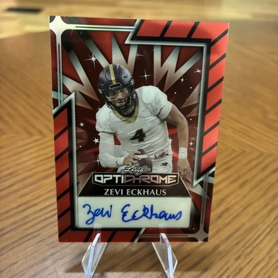 2024 Leaf Eclectic Optichrome Autographs Zevi Eckhaus #O-ZE1 Red 9/9