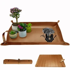 Plant Repotting Mat,Waterproof Leather Plant Transplanting Mats,Indoor Succul...