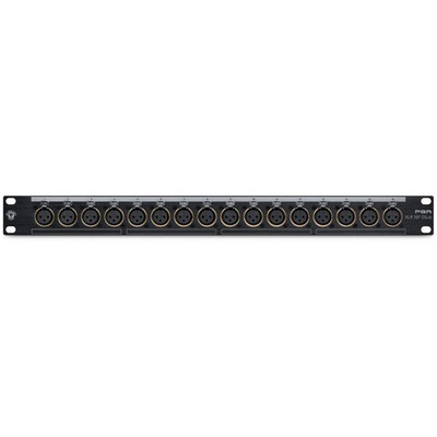 Black Lion Audio PBR XLR 16F DSub - Gold-Plated Female XLR/DB25 Patchbay