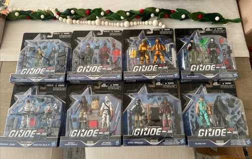 GI Joe 50th Anniversary 2-pack Sets Toysrus 8x Cobra Bat Steel Brigade Shadow+++