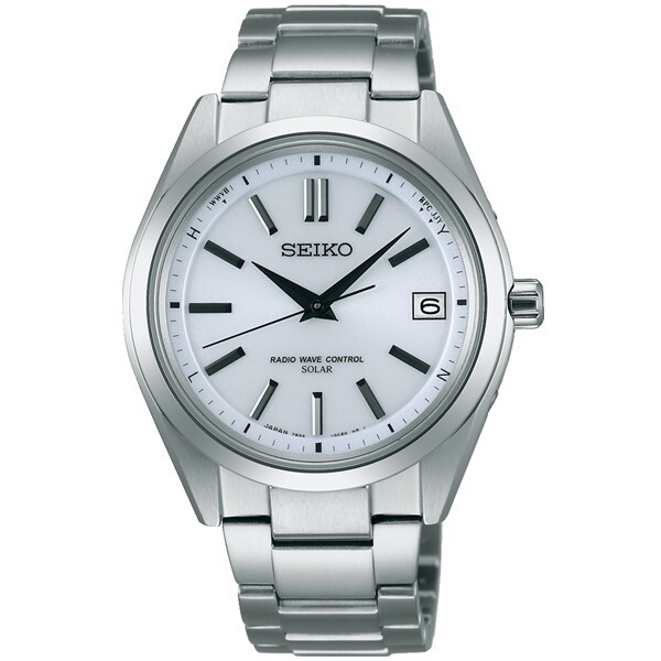 SEIKO BRIGHTZ SAGZ079 White Power Save Solar Titanium Watch New in