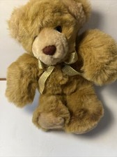 Vintage FAO Schwartz Fifth Ave Plush Light Brown Teddy Bear 11  Tall