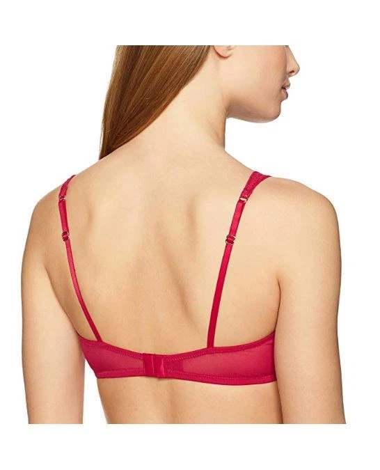 NUEVO NUEVO CON ETIQUETAS Betsey Johnson Bralette Lacey Glam Para Mujer Talla Pequeña Rojo Persa J2015 Foto 4 de 4