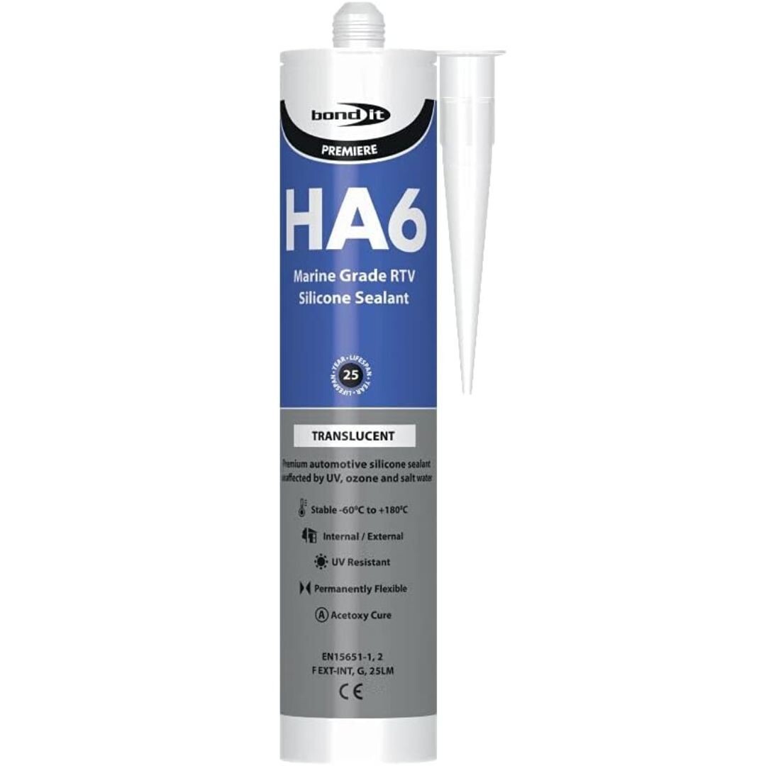 Bond It HA6 Silicone Rubber Sealant Seals Translucent