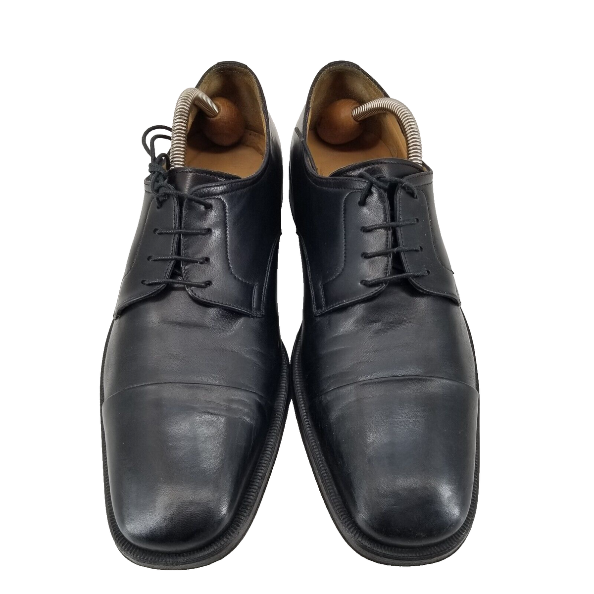 Bruno Magli Leather Cap Toe Branson Lace-Up Oxford Dress Shoes Black US 12 W Bruno Magli Leather Cap Toe Branson Lace-Up | Mercari main image 2
