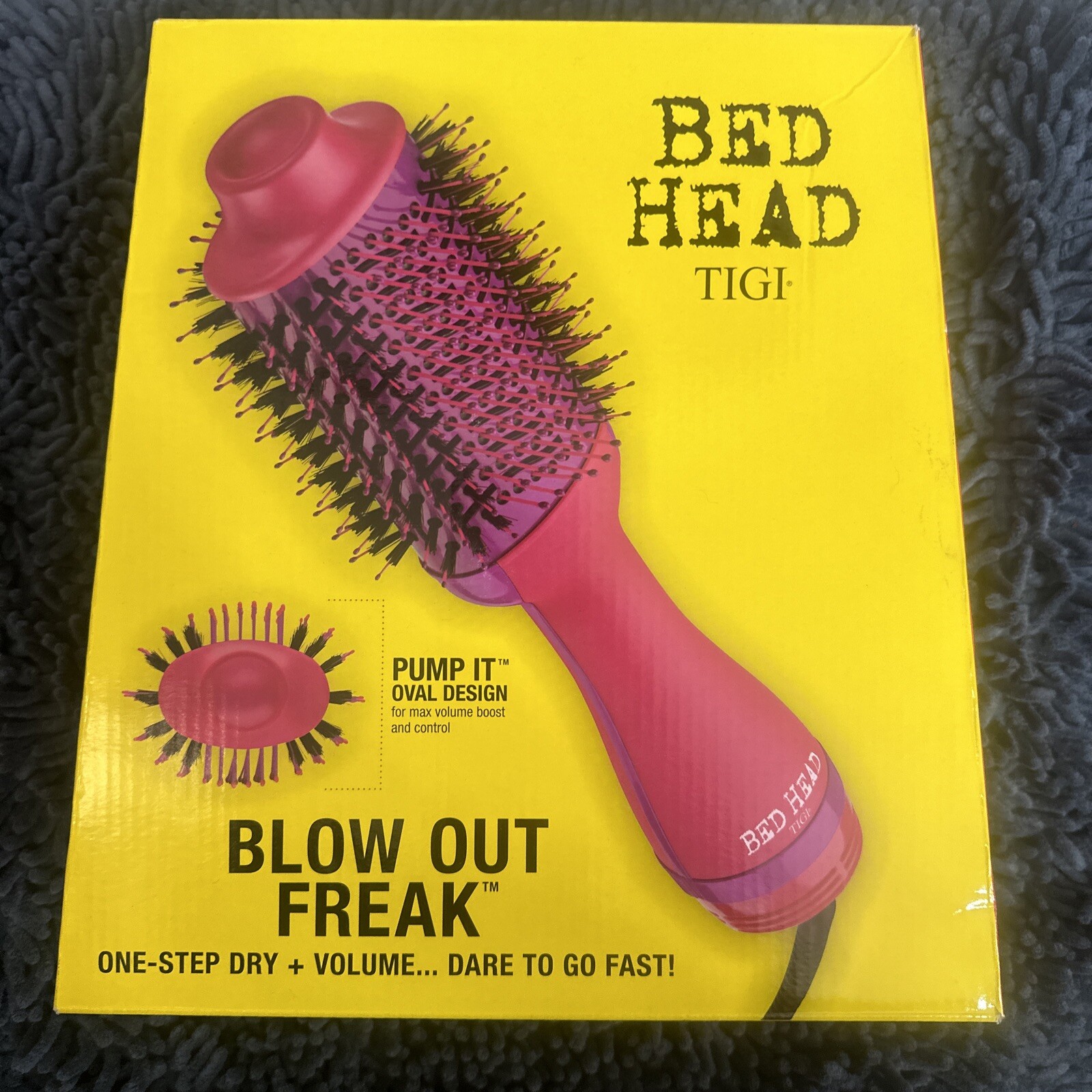 TIGI BEAD HEAD Blow Out Freak PUMP IT OVAL DESIGN One Step Dry +Volume Pink 630623004385 eBay