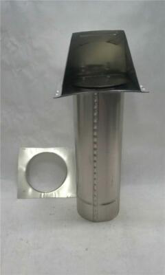 Deflect-o DAVHA4/12 Aluminum 4'' Hooded Vent for bathroom or dryer