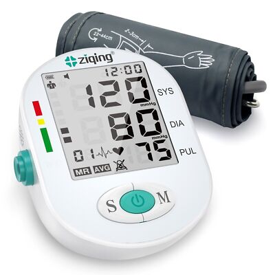 Digital Blood Pressure Monitor Upper Arm BP Machine Large Cuff 22cm-44cm