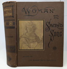 1885 WOMAN IN SACRED SONG, Smith, 1st Edition, Hyms, Poems & Sacred Music, VG+