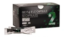 GC FUJI II Light Cure Capsules, Glass Ionomer Restorative, A2, 000139 (50/BX)