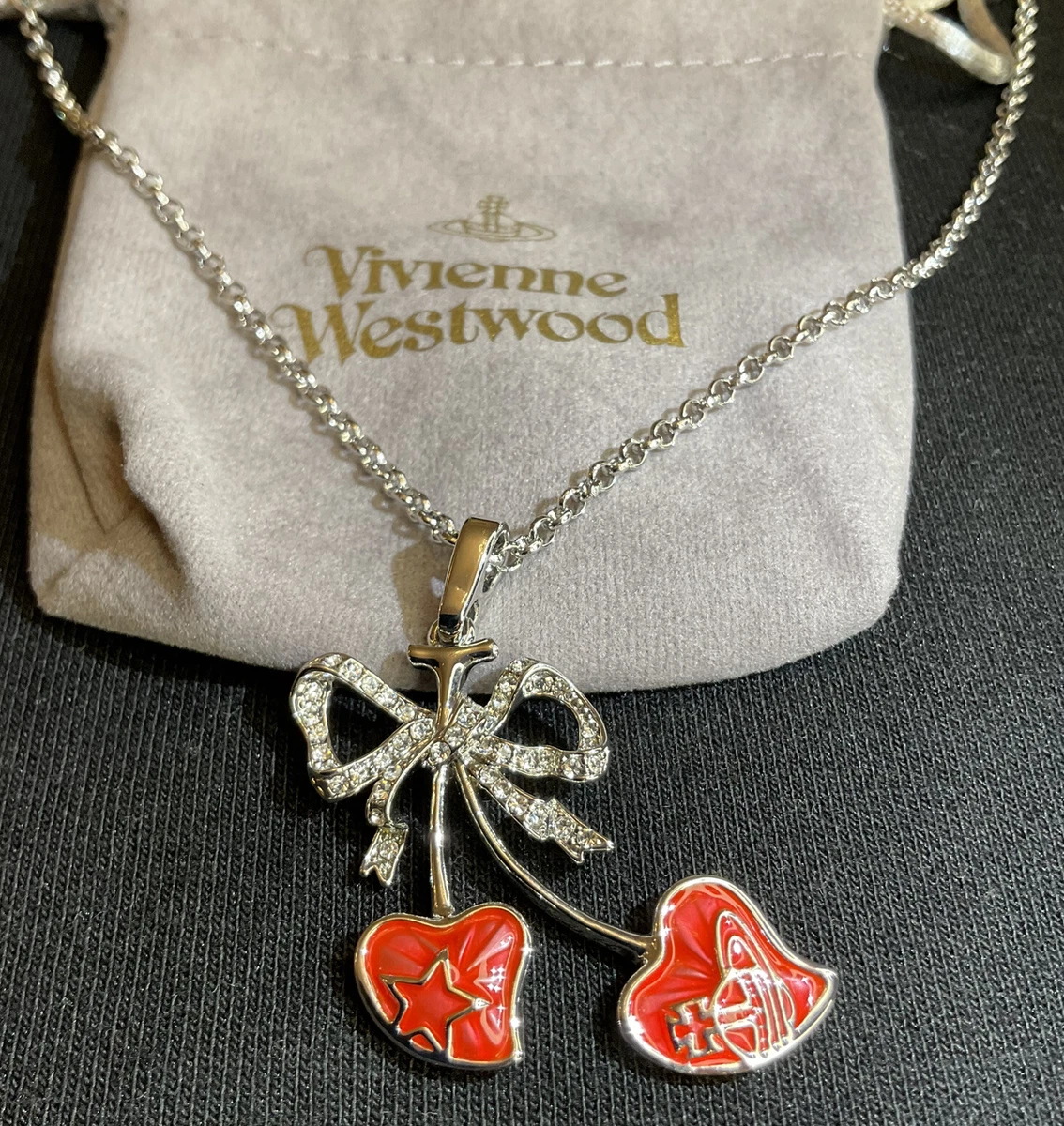 Vivienne westwood cherry necklace deals