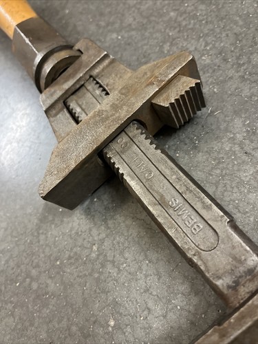 Vintage Bemis & Call 15” Adjustable Monkey Wrench Double Jaw NPR - Picture 11 of 16