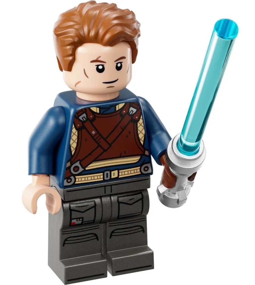 ★ano★ NEW LEGO Star Wars Cal Kestis Minifigure sw1377 NEW w/ Lightsaber