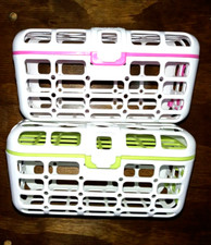 lot of 2 MUNCHKIN Dishwasher Basket for Nipple Collar Cap w/Straw Holder