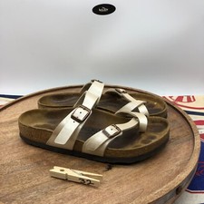 Birkenstock Women's Mayari Size 37 US 6 Regular Pearl White Birko-Flor Sandals