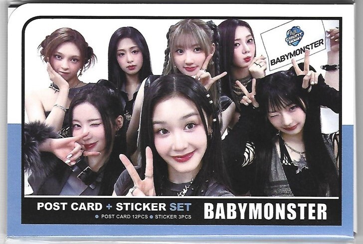 Baby Monster [Post Card 12P/ Sticker 3P Set] Collection K-POP