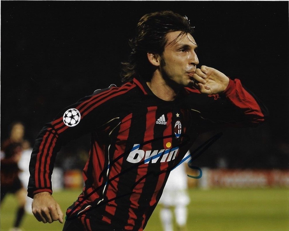AC Milan Andrea Pirlo Autographed Signed 8x10 Photo COA B