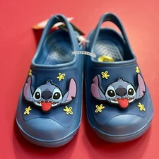 NWT. Stitch Blue Water Shoes Size 9/10 Youth Rubber Sandals