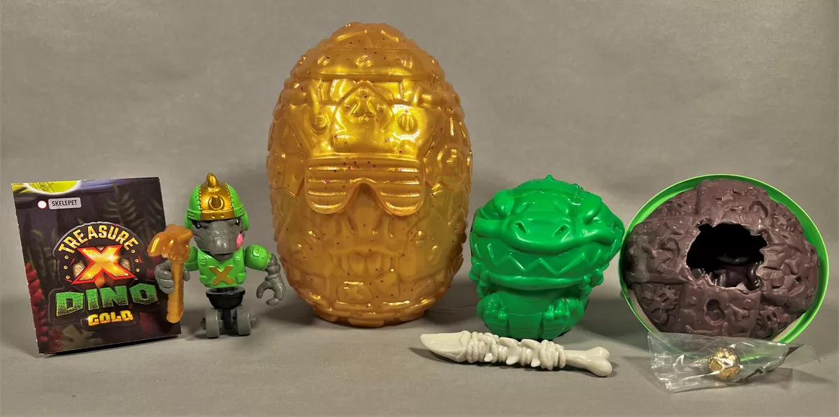 TREASURE X DINO GOLD ROLLERAPTOR W GOLD DIPPED TREASURE LOOSE