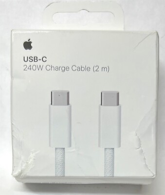 Apple 240W USB-C Charge Woven Cable (2 m) White