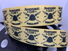 5 yards 1 inch Adventurers Club Kungaloosh Grosgrain Ribbon