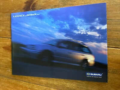 Subaru Legacy & Outback Estates Circa. 2001 UK Market Sales Brochure