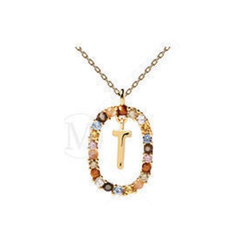 26 Alphabet Rhinestone Chain Pendant Necklaces Gold Plated Letter Necklace - Picture 26 of 32