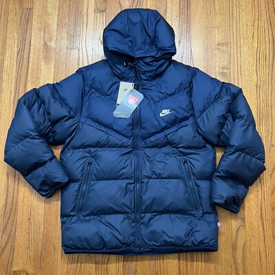 Nike Storm-FIT Windrunner Hooded Puffer Jacket Blue Men's Medium
